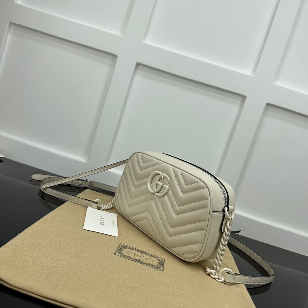 White GM Small Shoulder Bag