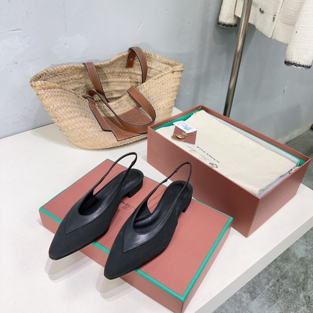 Black Rebecca Slingback