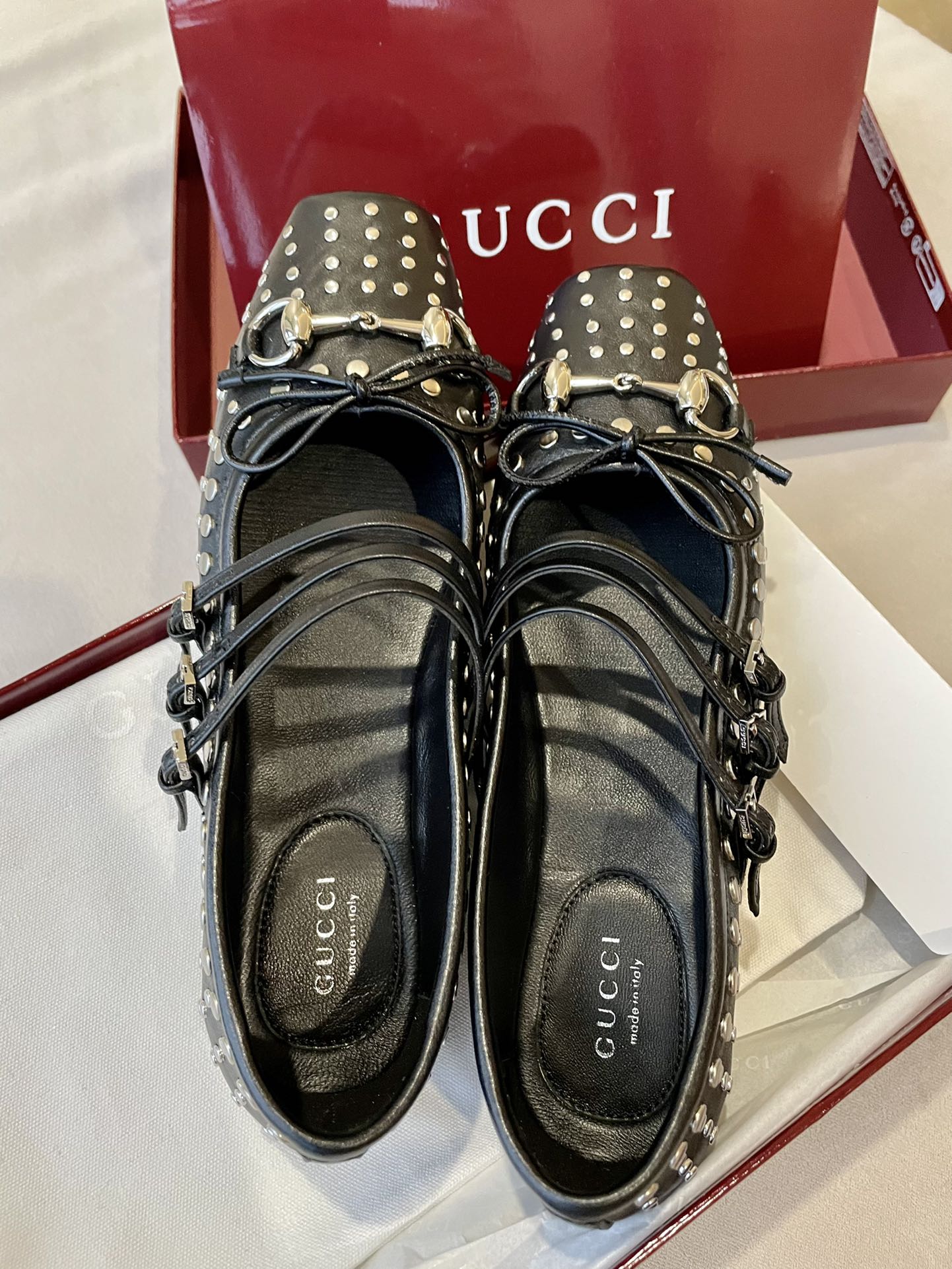 Black Horsebit Ballet Flat