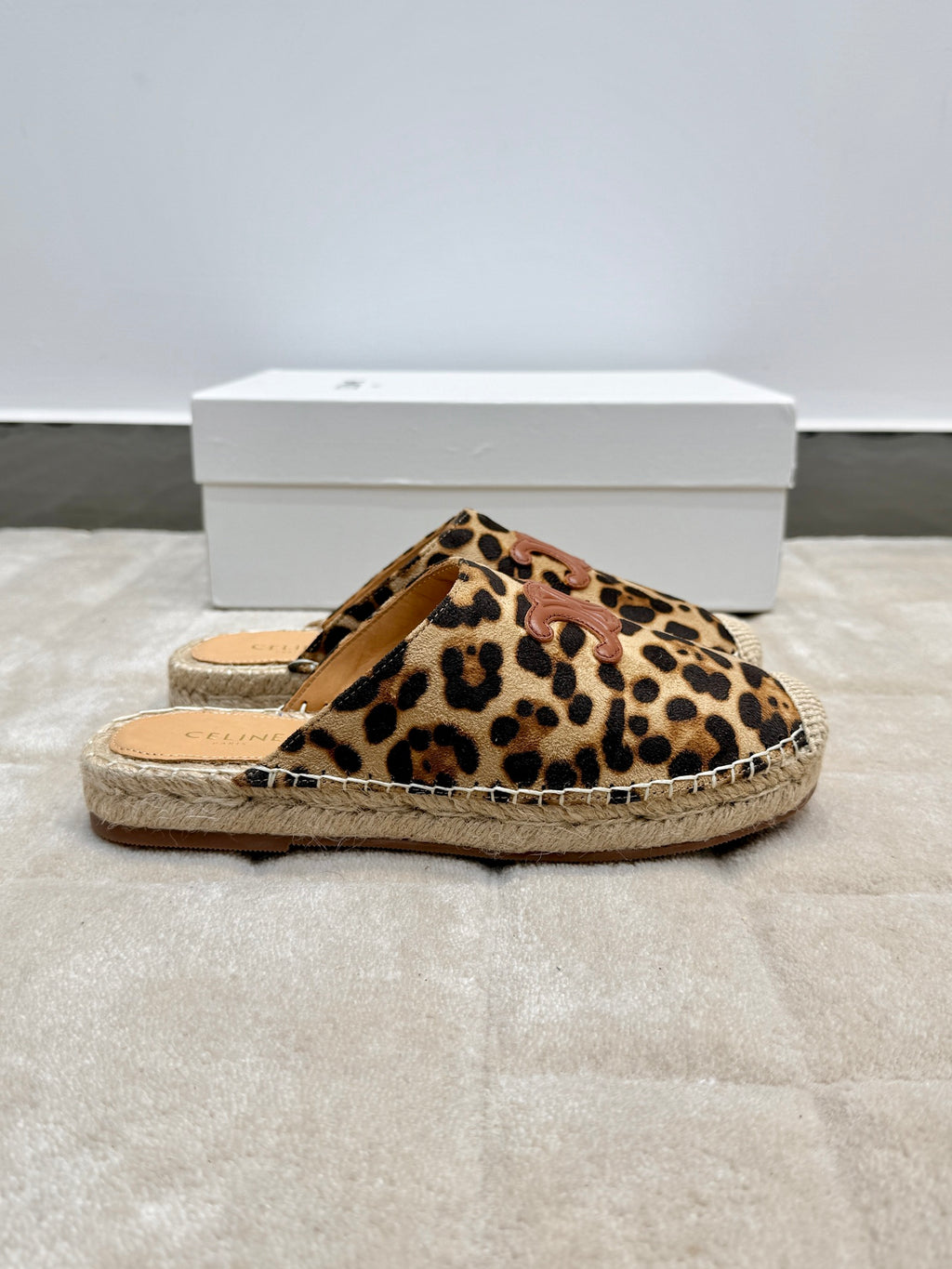 Brown/Beige Les Espadrilles Mule