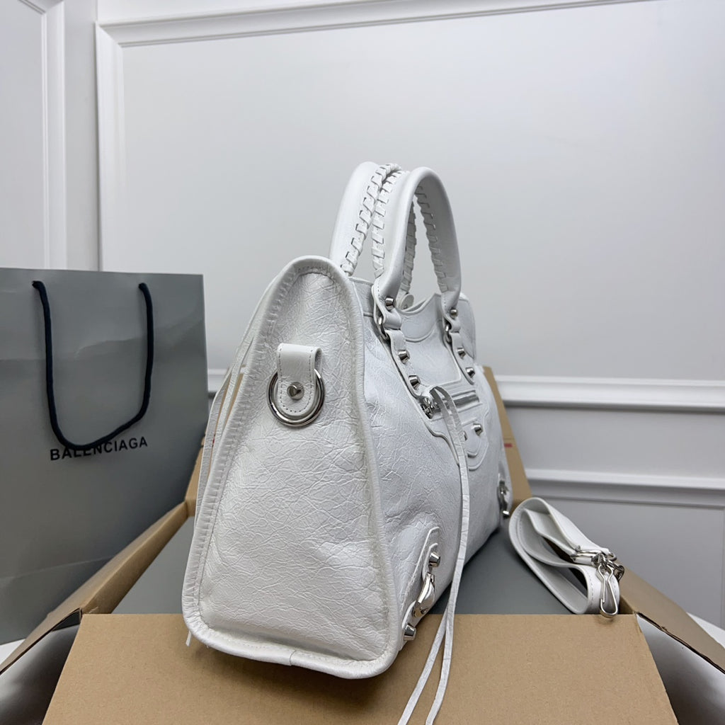 Optic White Le City Medium Bag