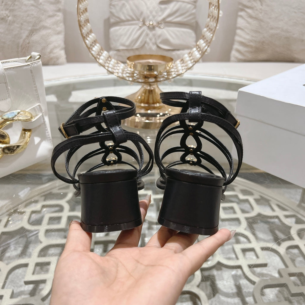Black CC Multi Triomphe Sandal