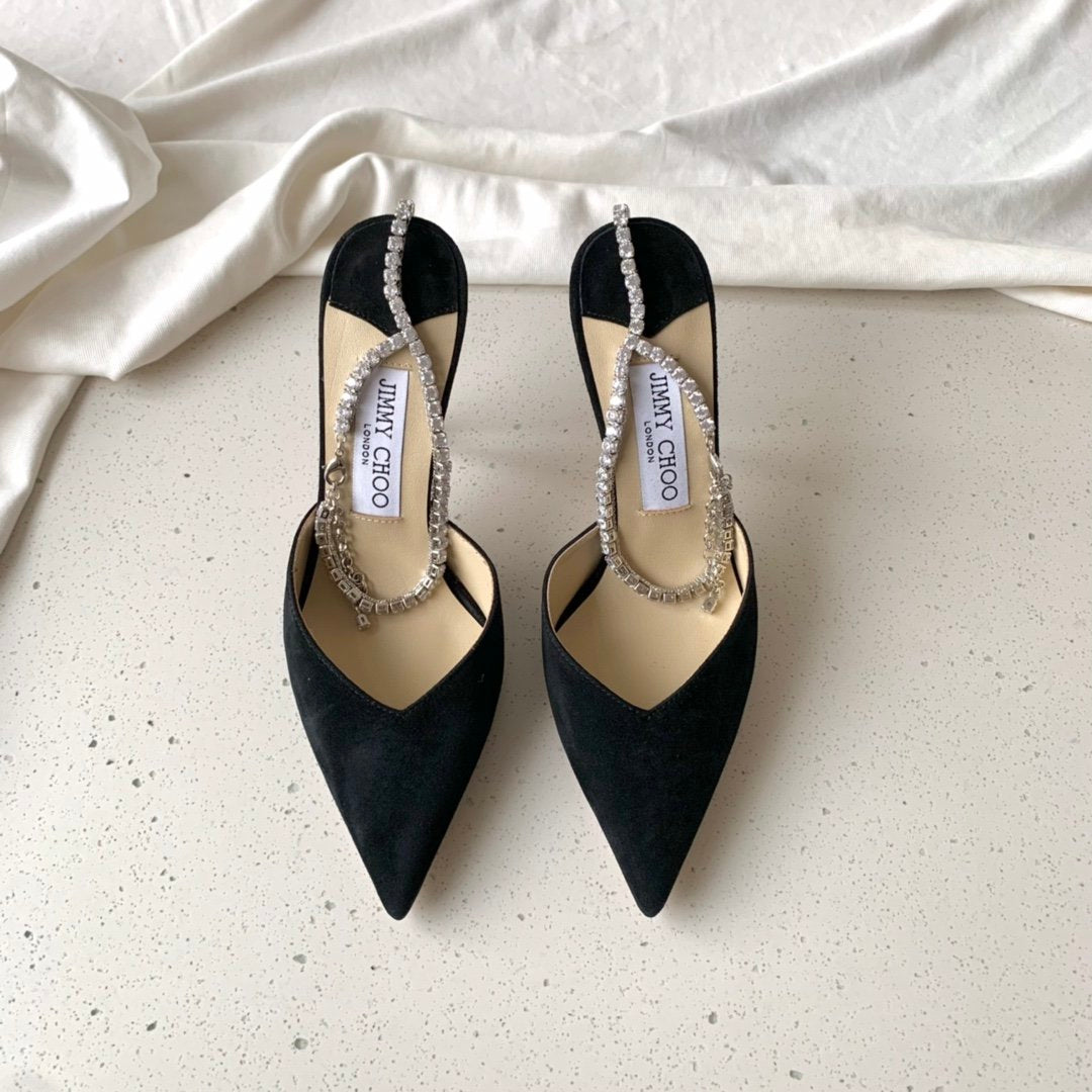 Black Suede JS Pumps