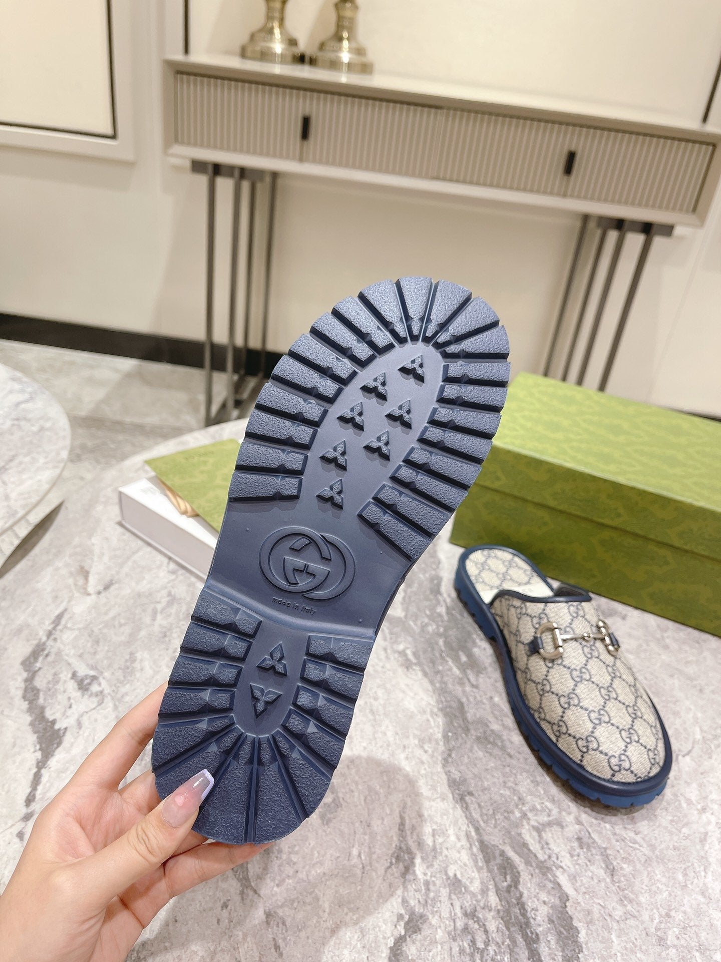 Blue GH men's slipper