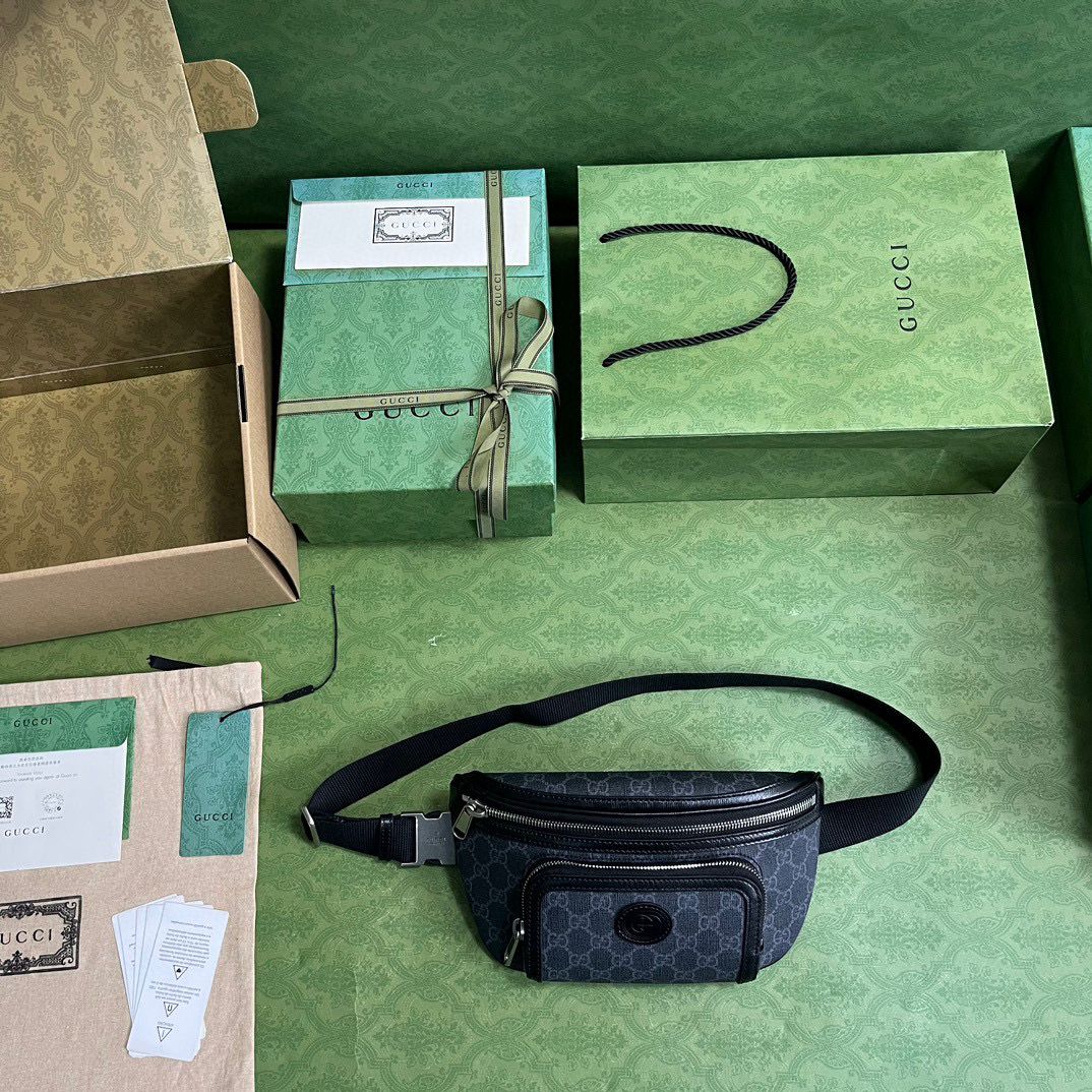 Black Men's Belt bag