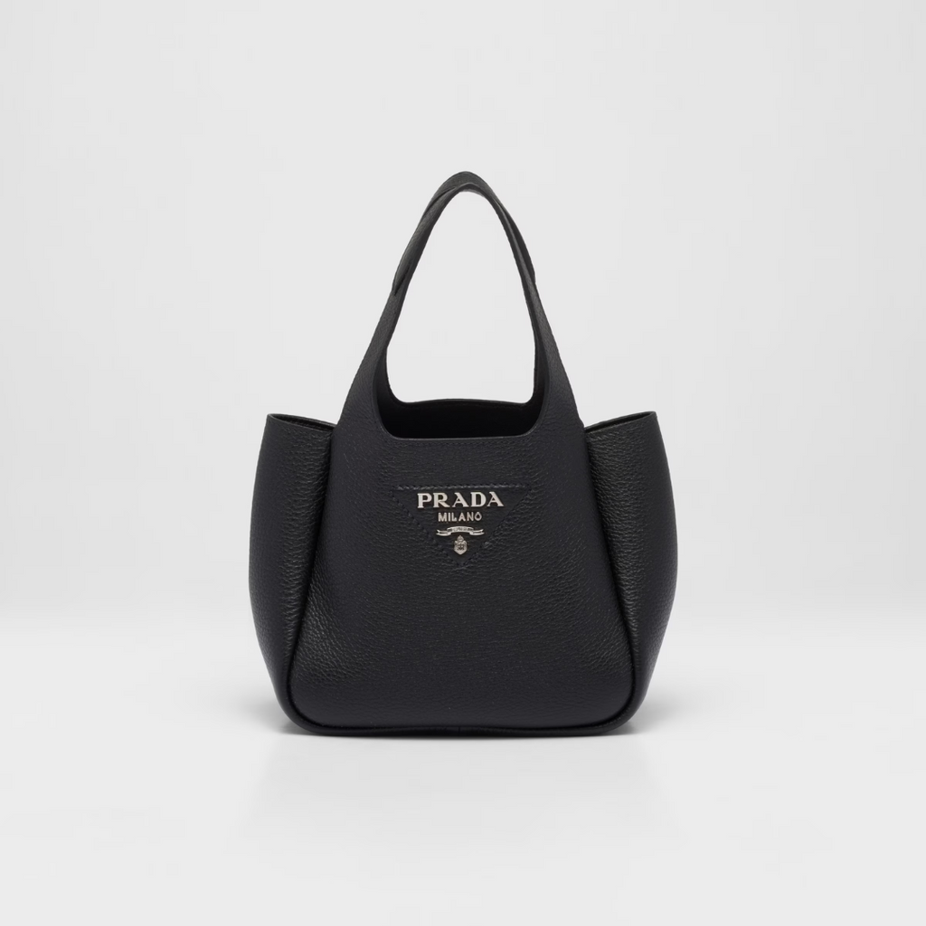 Black Leather Mini Handbag