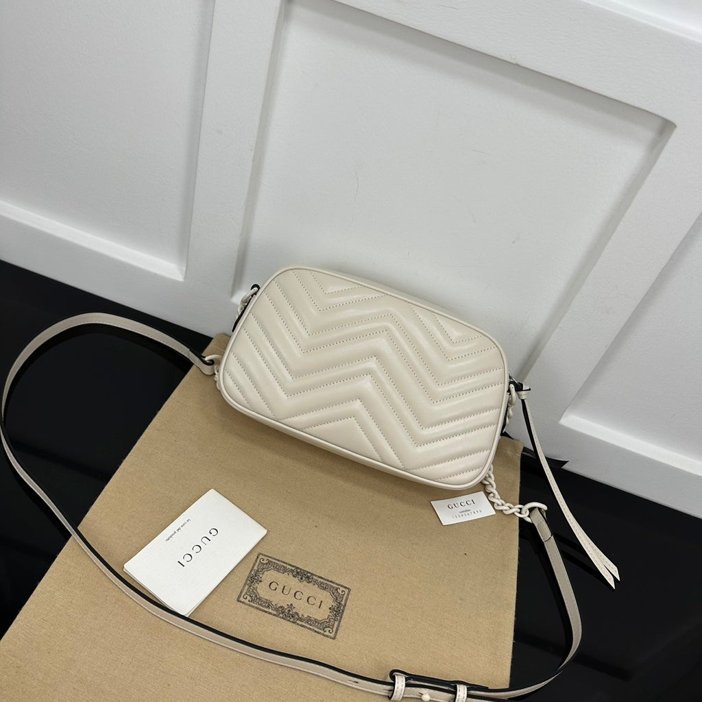 White GM Small Shoulder Bag