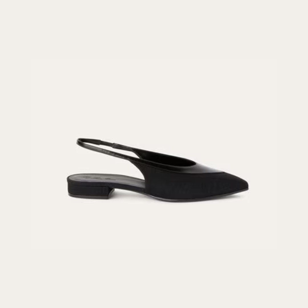 Black Rebecca Slingback