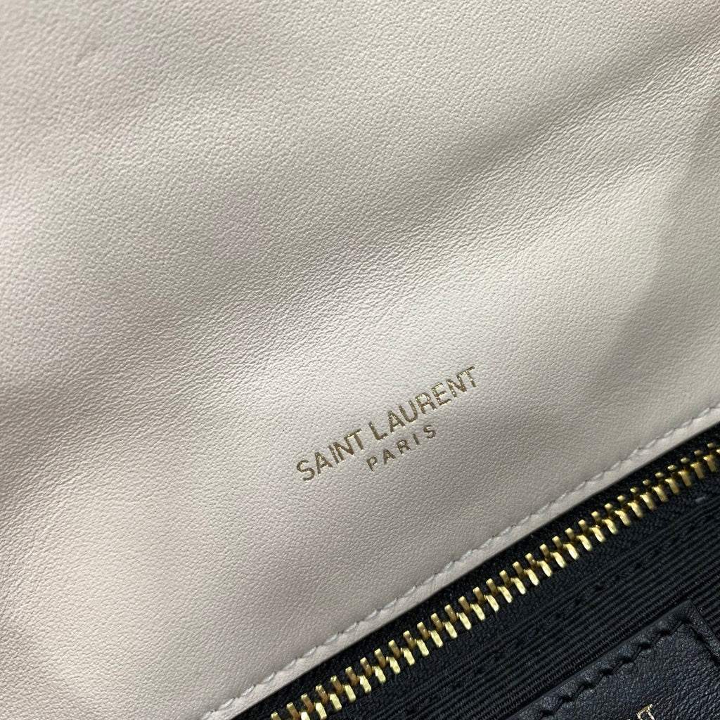 White tweed LP toy bag