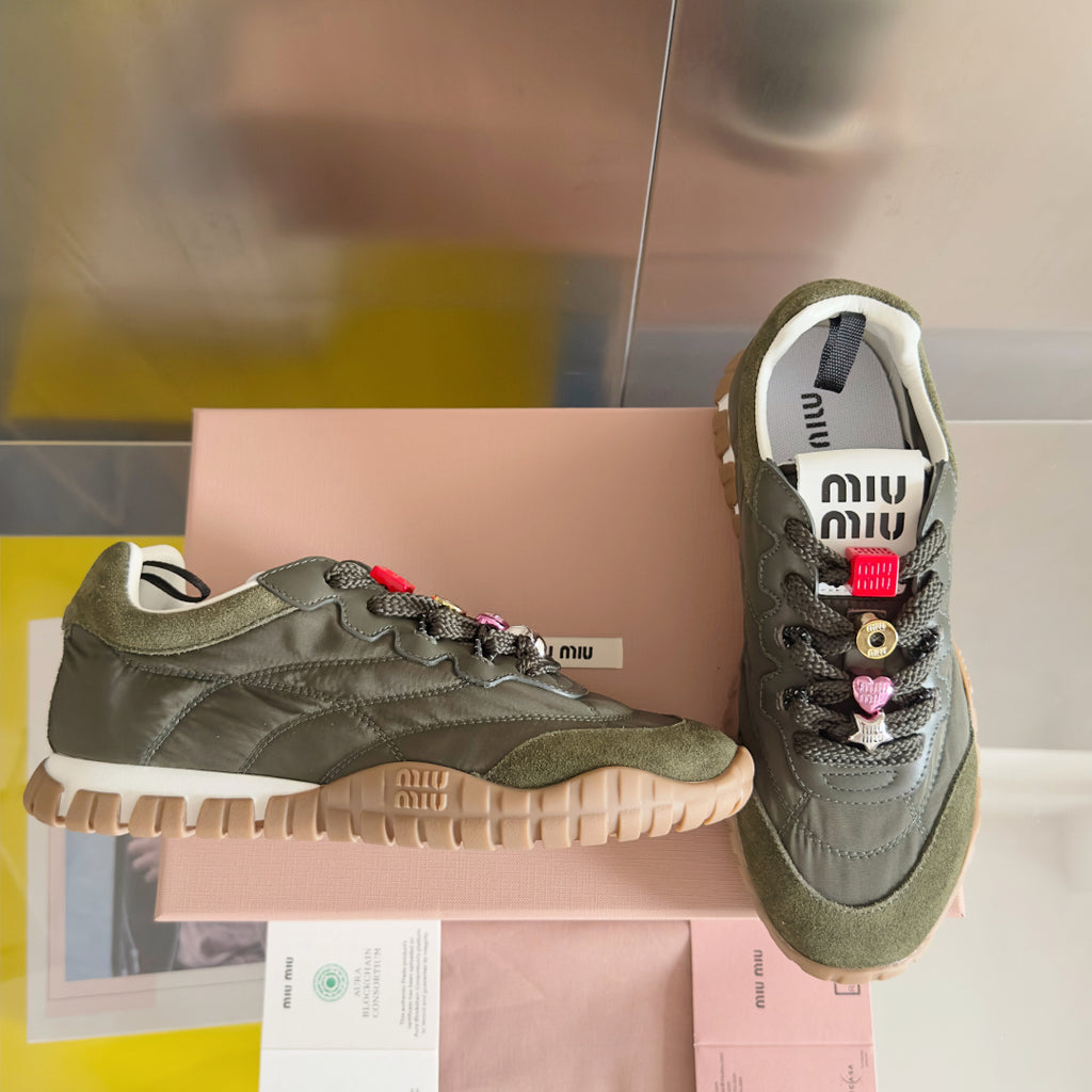 Loden Green Tyre Sneakers