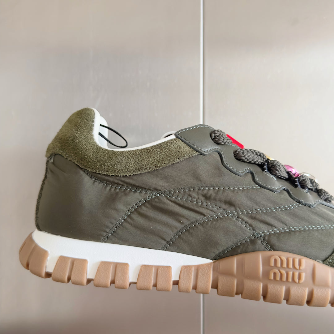 Loden Green Tyre Sneakers