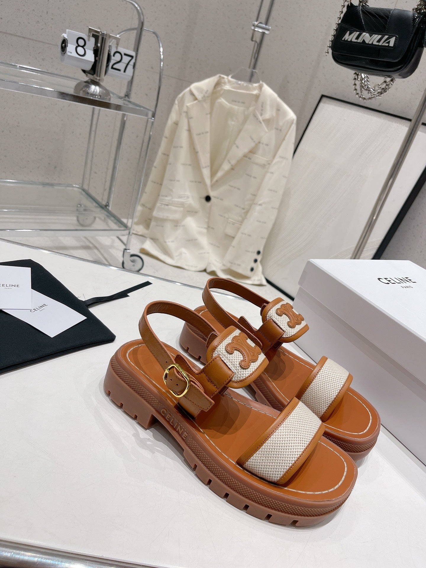 Tan & Dark Beige CT Sandals