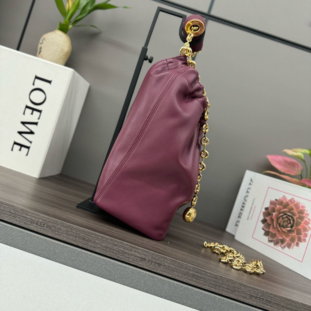 Crimson Small Squeeze Bag