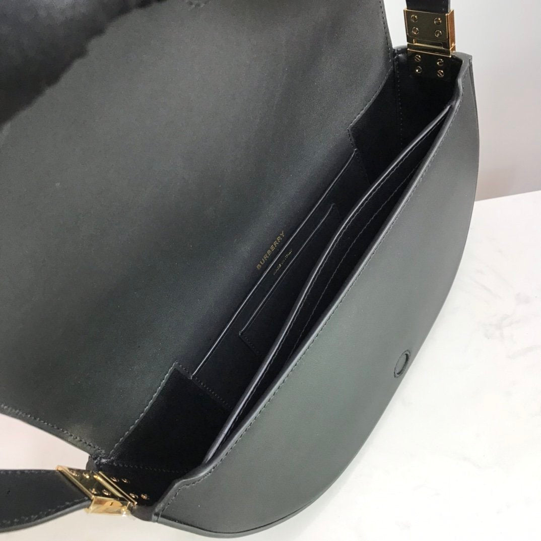Black small leather BO bag