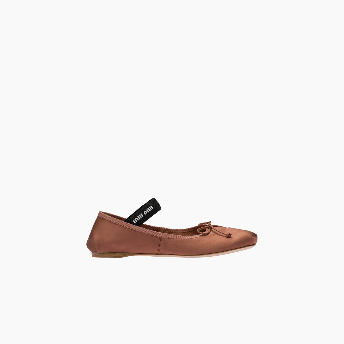 Cocoa Brown M Satin ballerinas