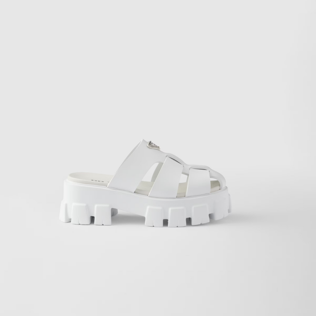 White Monolith Rubber Mules