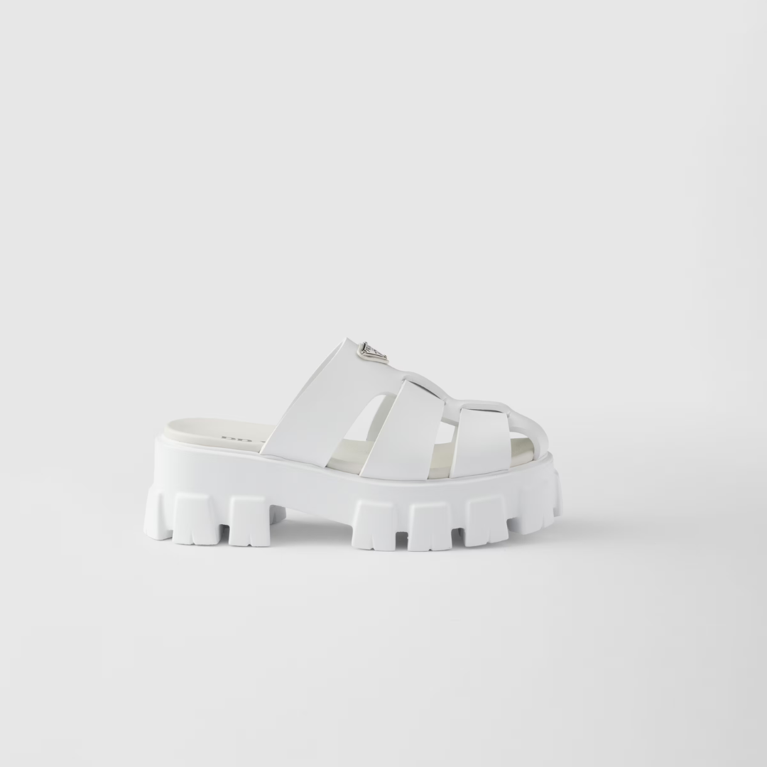 White Monolith Rubber Mules
