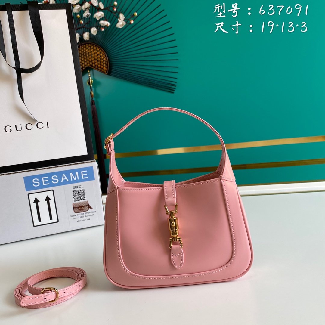 Light pink GJ 1961 mini shoulder bag