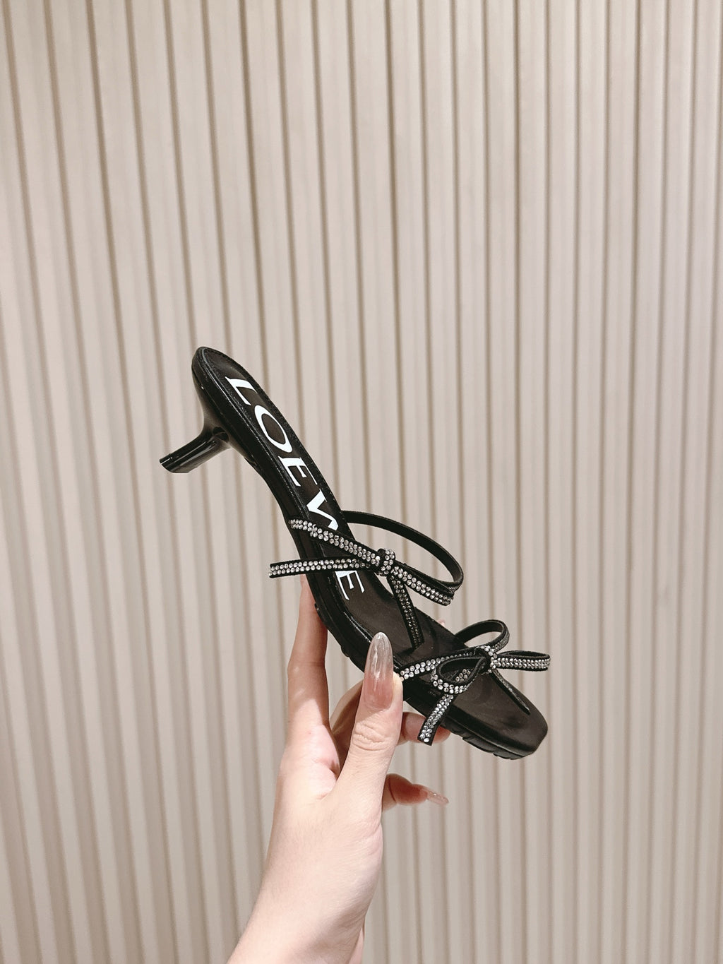 Black Petal Sandal