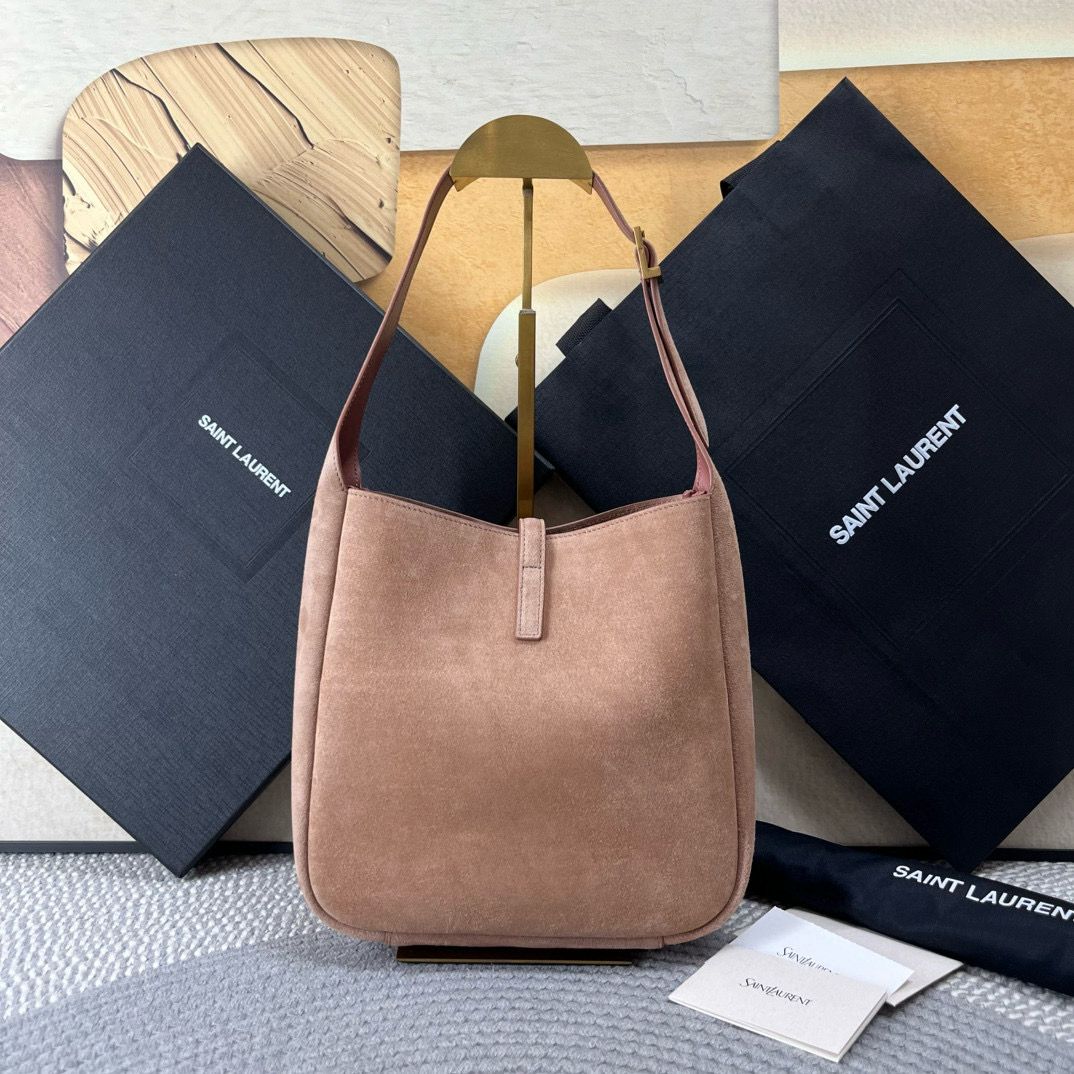 Barely Pink Le 5 à 7 Small Suede Shoulder Bag