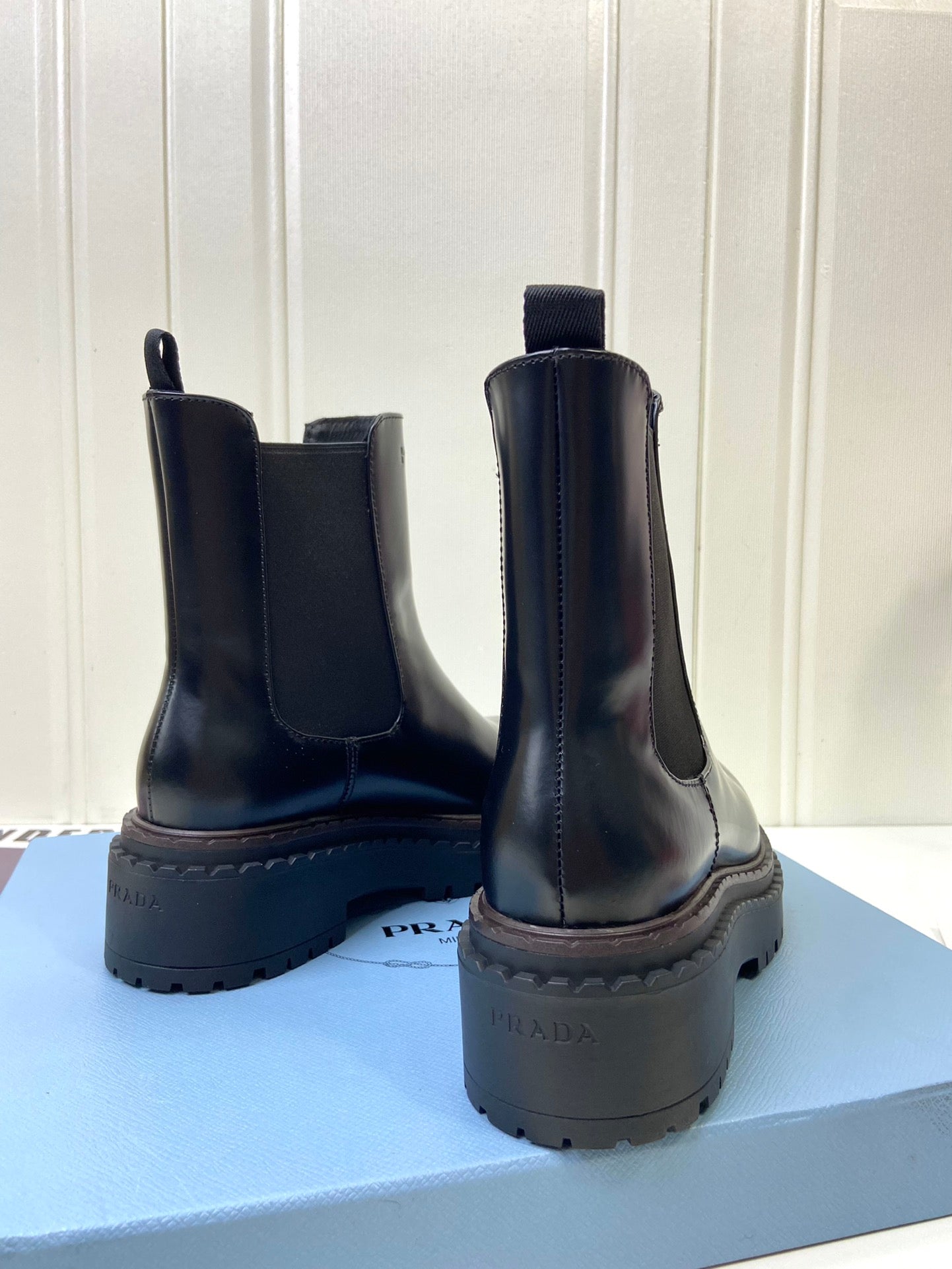 Black Leather Chelsea Boots