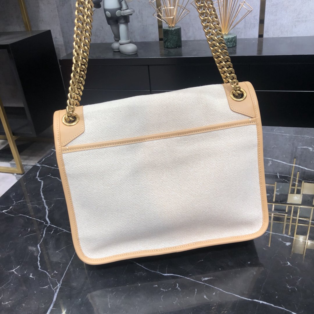Beige NM medium shoulder bag