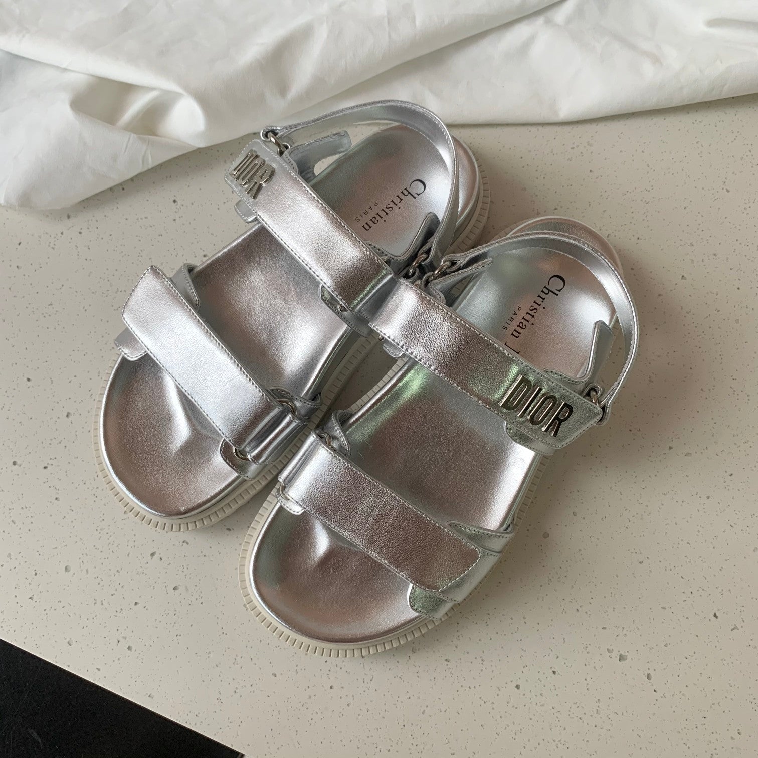 Silver DACT sandal