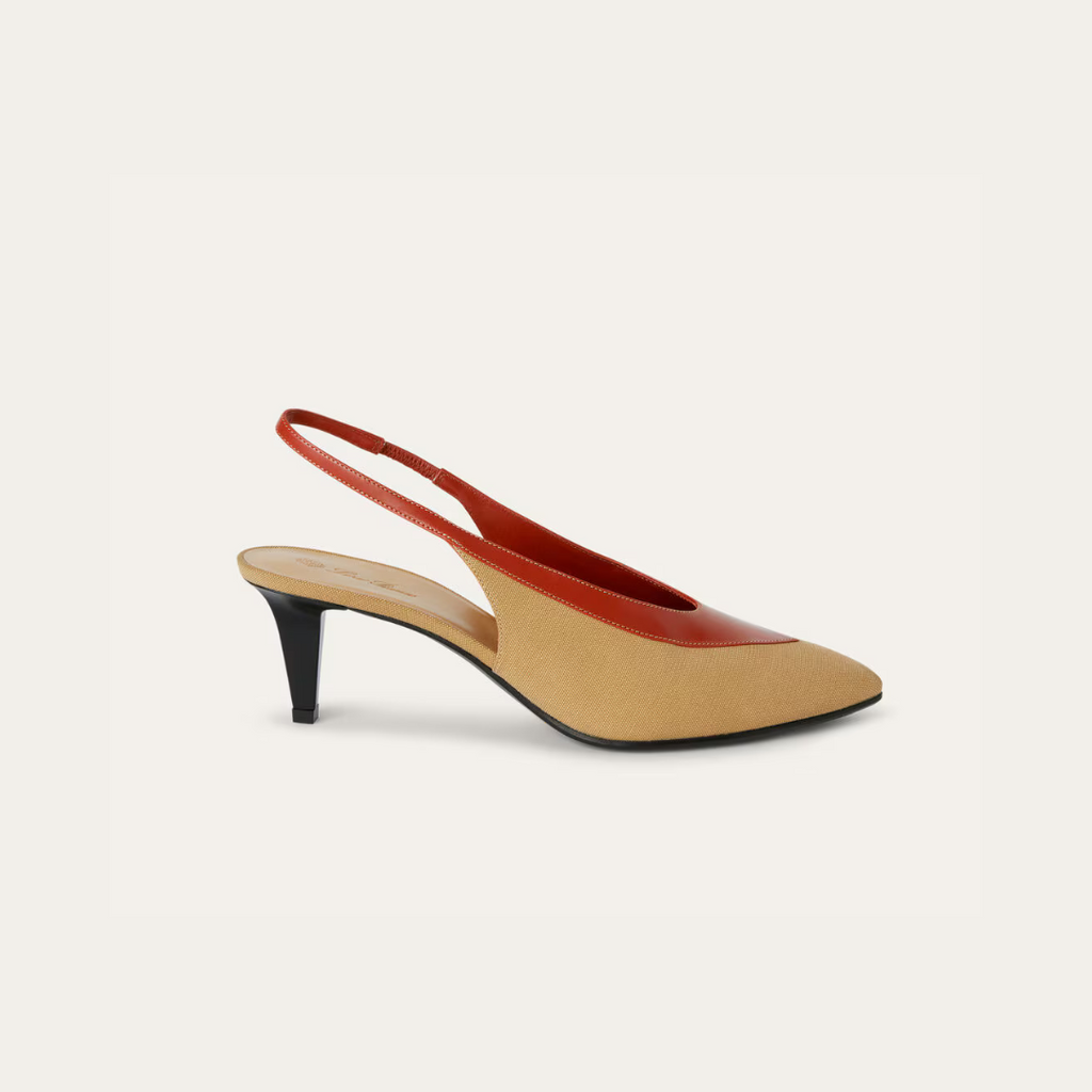 Hinoki Wood/Deep Kummel Rebecca Pumps