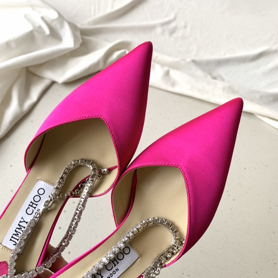 Fuchsia Satin JS Pumps