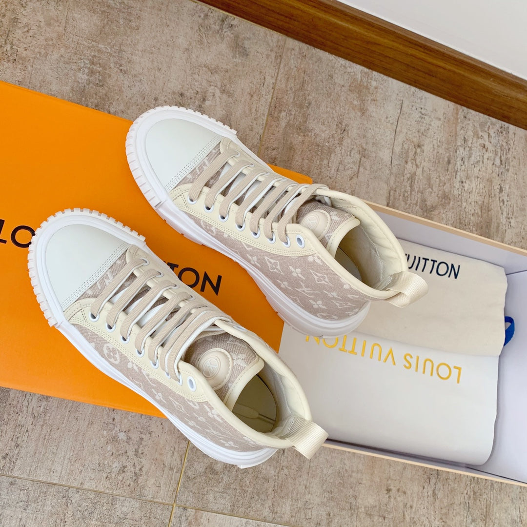 Beige LS High Top Sneaker