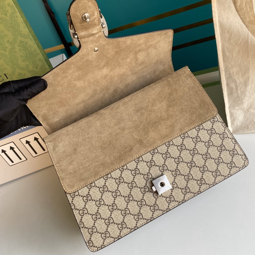 Beige DG medium bag