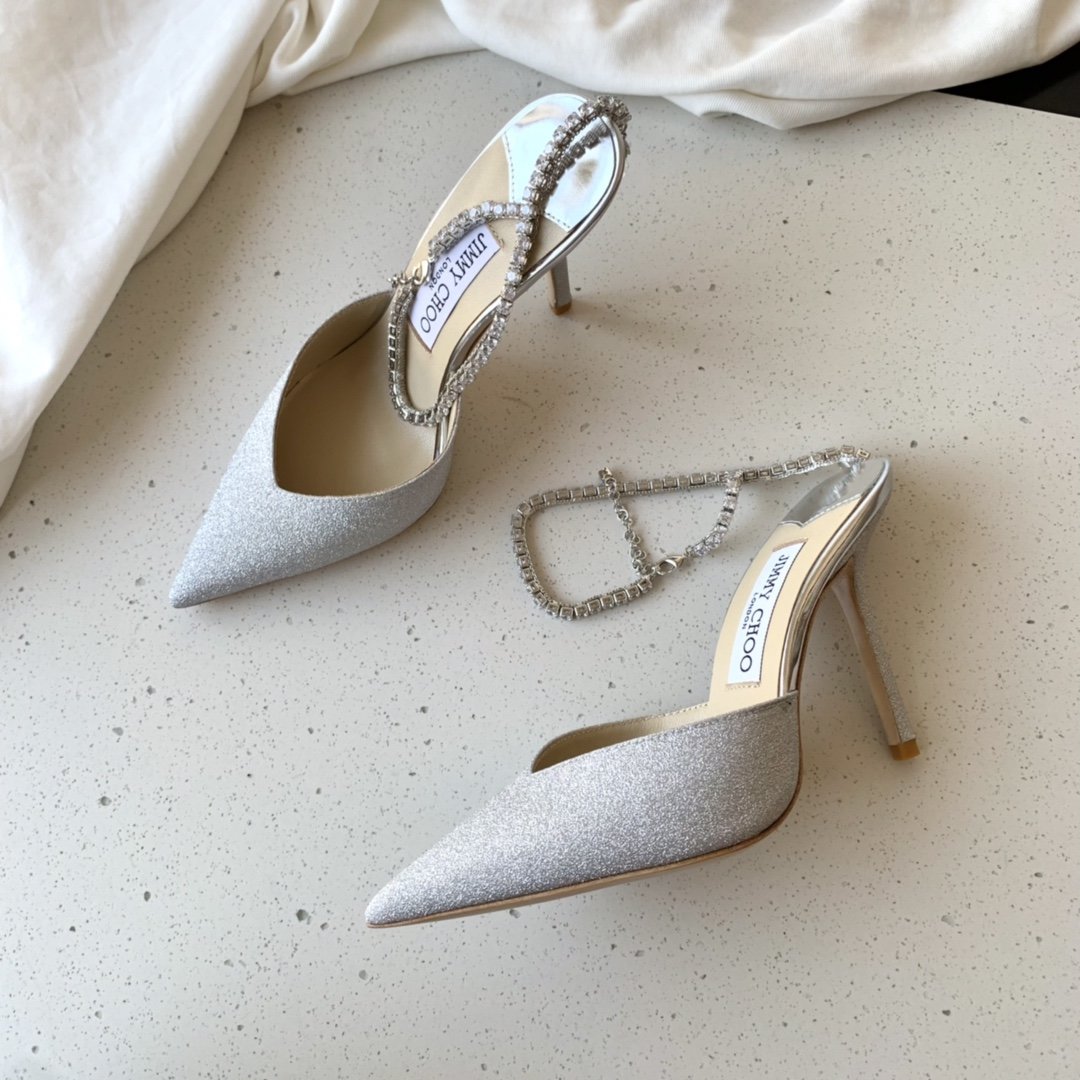 Platinum Ice Dusty Glitter JS Pumps