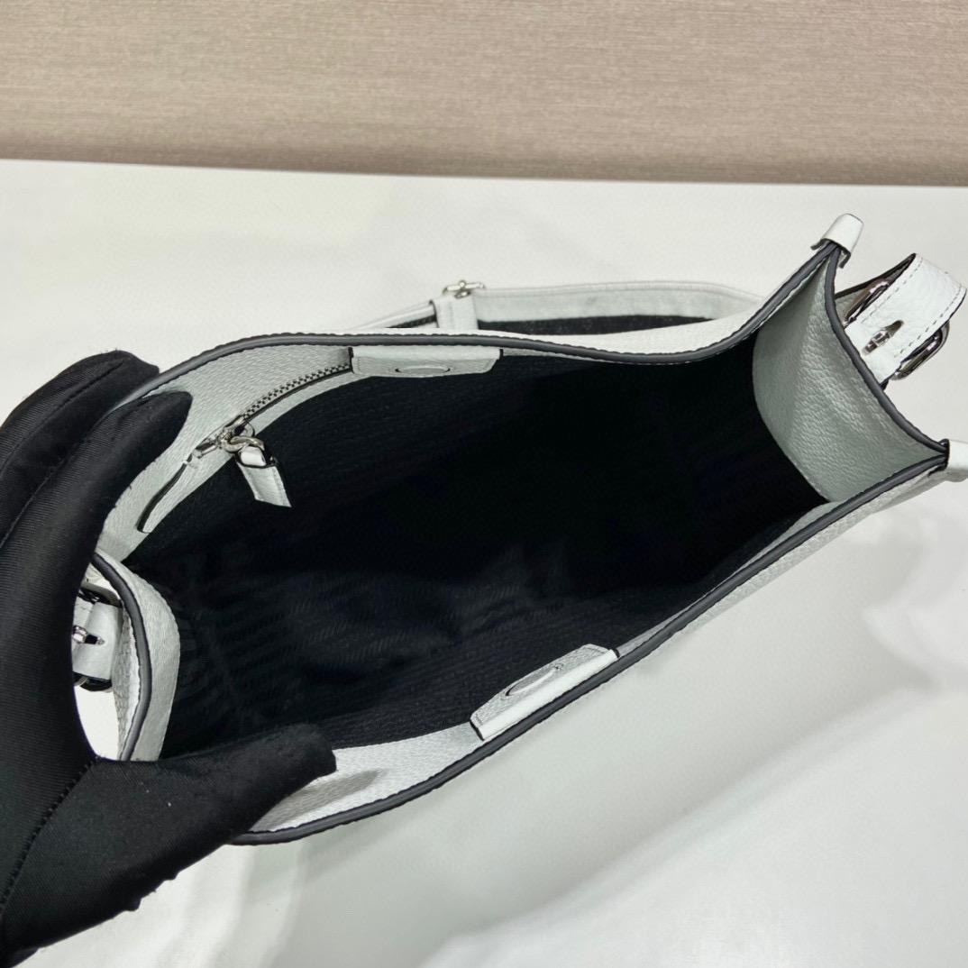 White PL mini shoulder bag