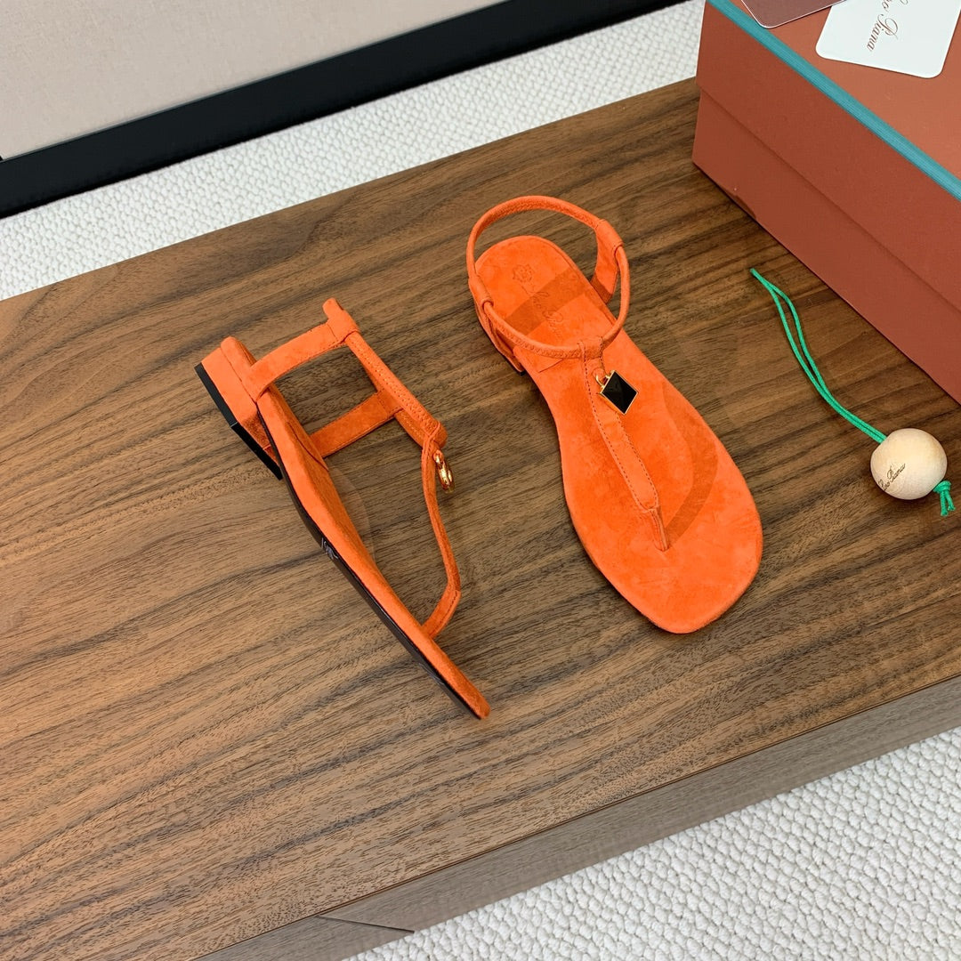 Orange Mindil Sandal
