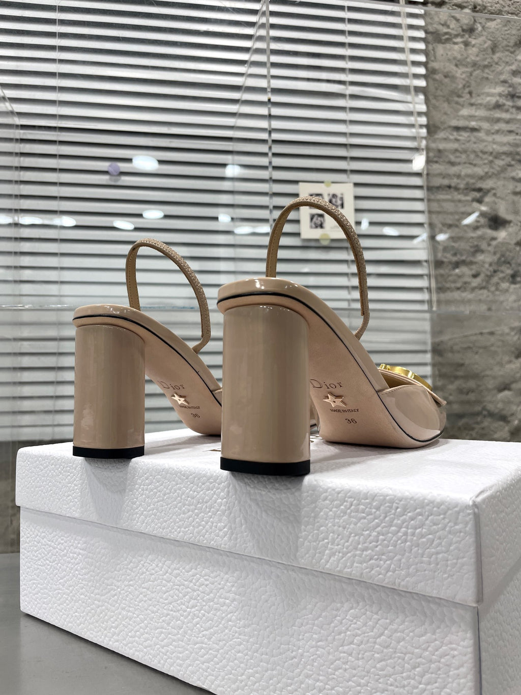 Nude CD Slingback Pump