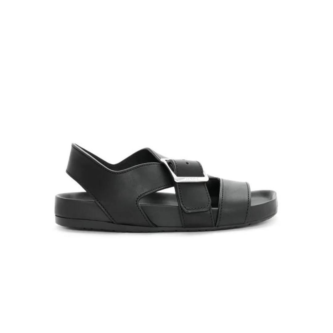 Black LE Buckle Sandal