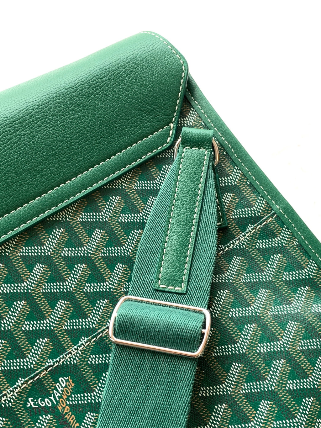 Green Coursier Messenger Bag