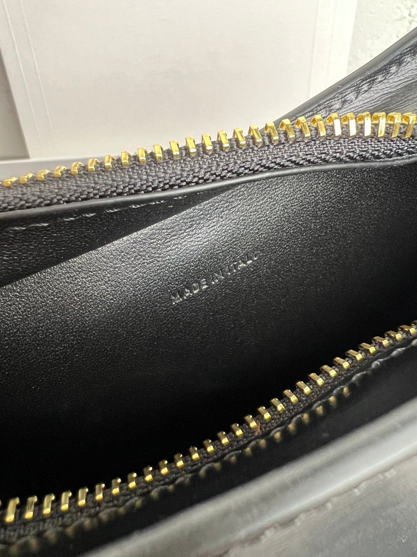 Black Medium CT Bag In Shiny Leather