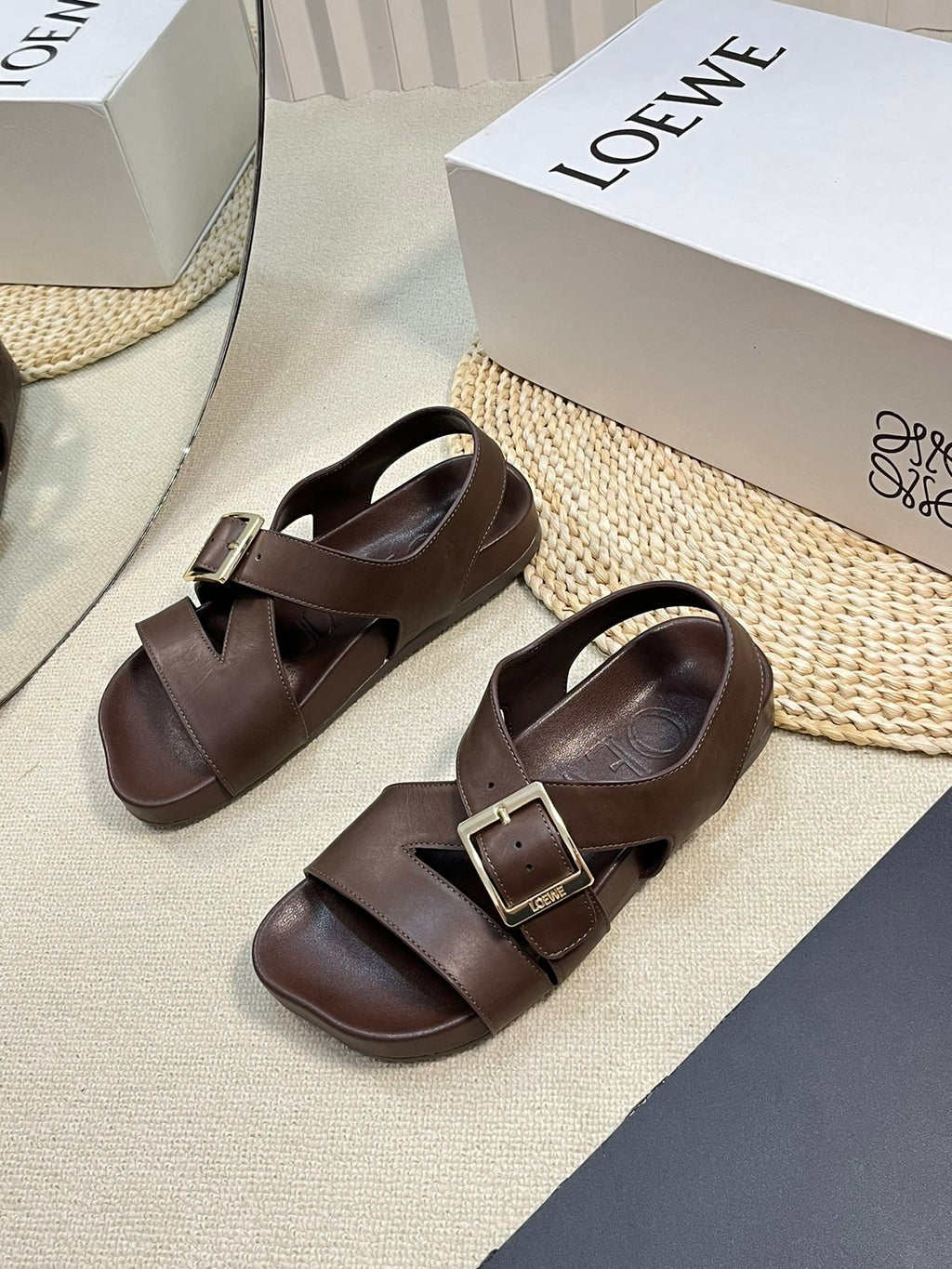 Horse LE Buckle Sandal