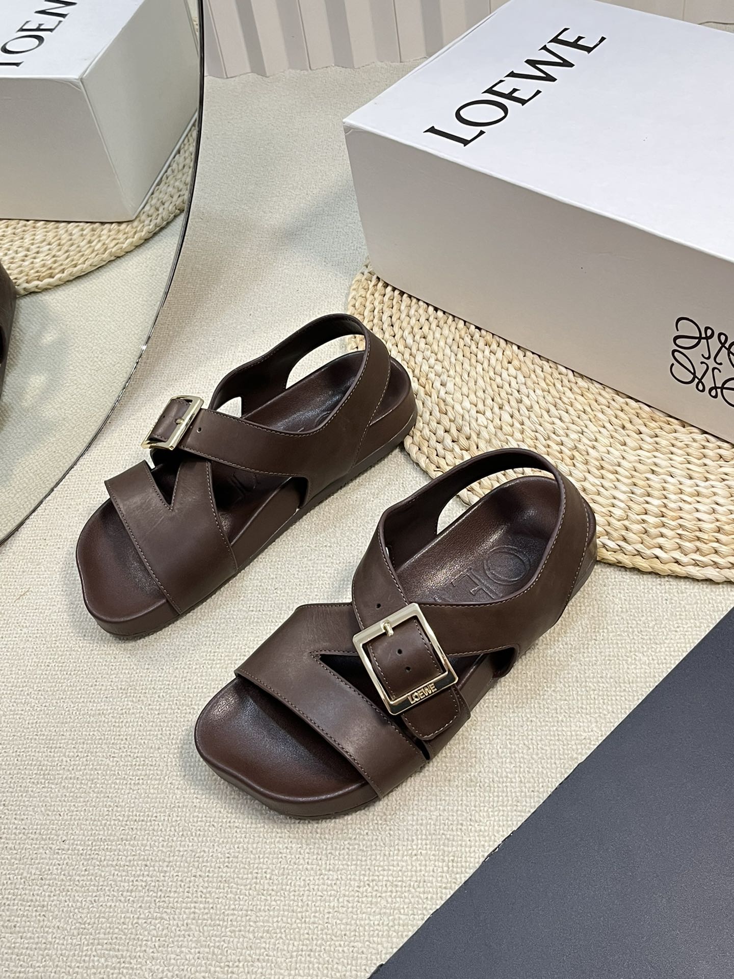 Horse LE Buckle Sandal
