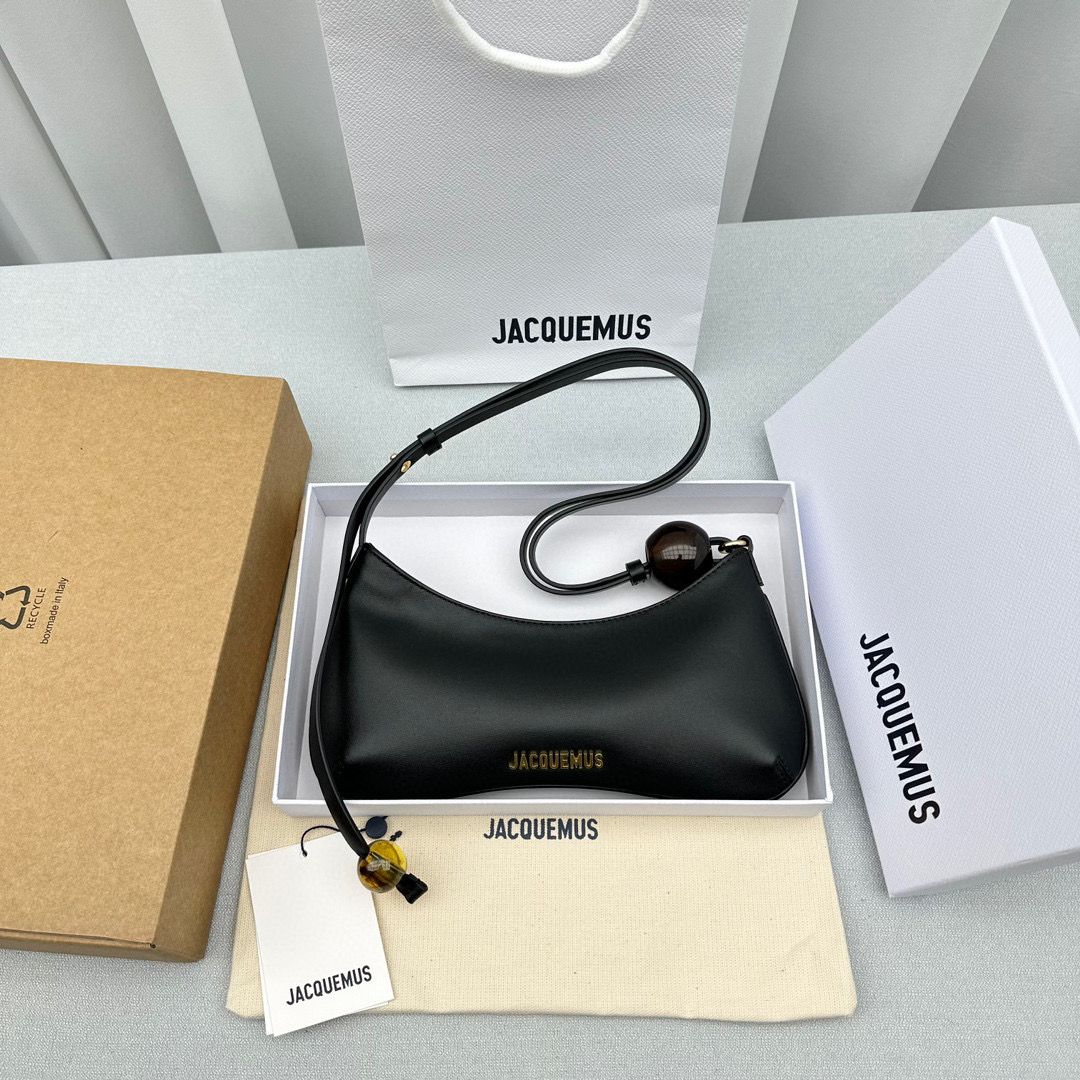 Black LB Perle Beaded Shoulder Bag