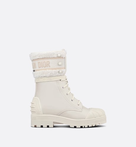 White DM ankle boot