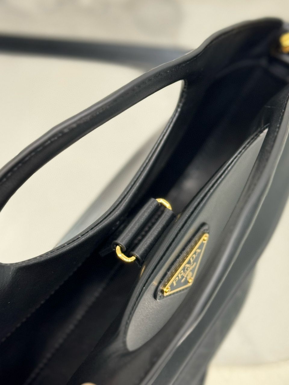 Black Medium Leather Handbag