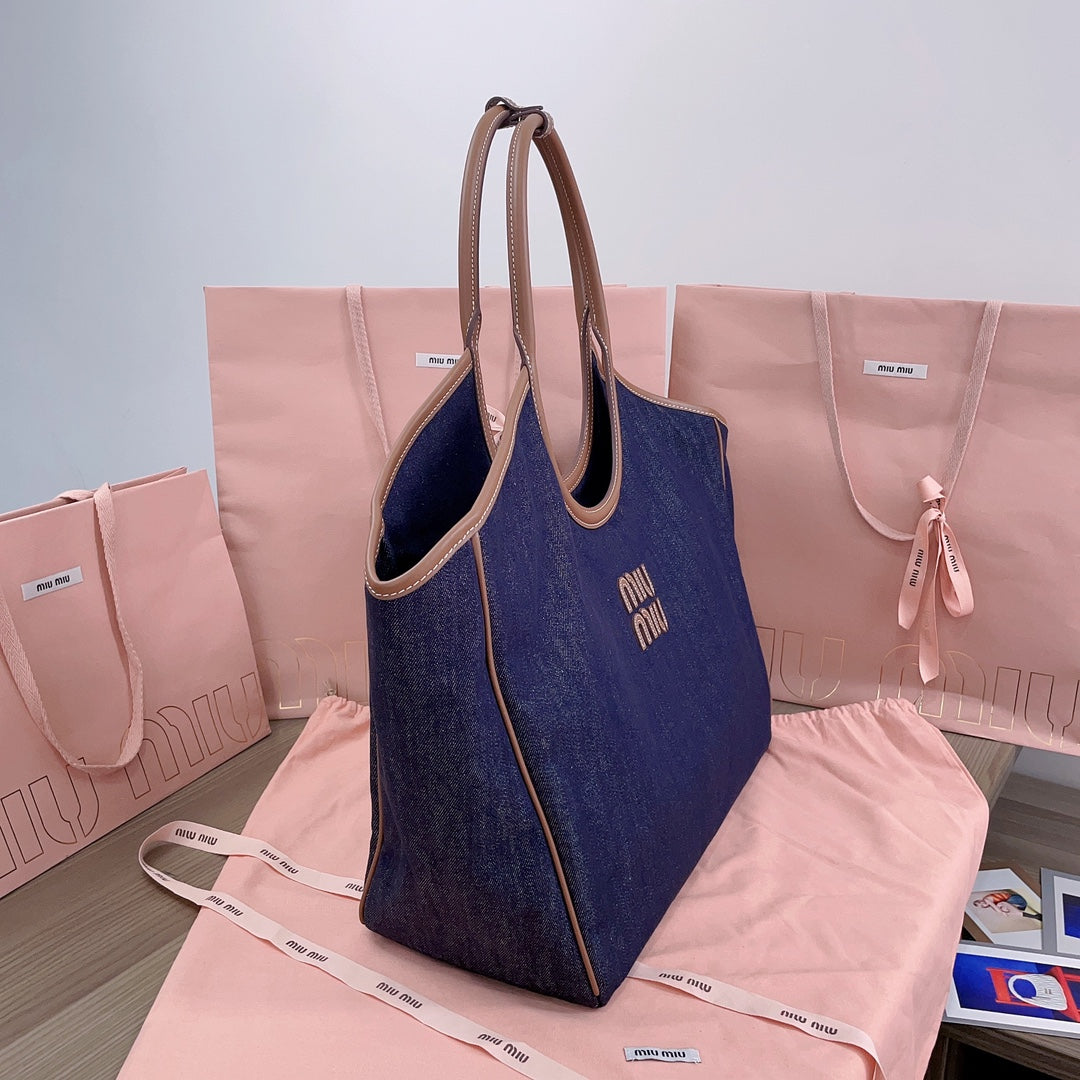 Blue/Brandy IVY Denim Bag