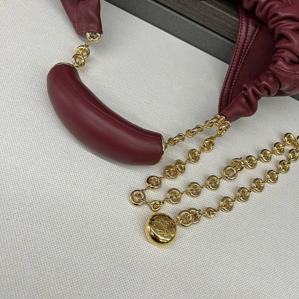 Crimson Medium Squeeze Bag