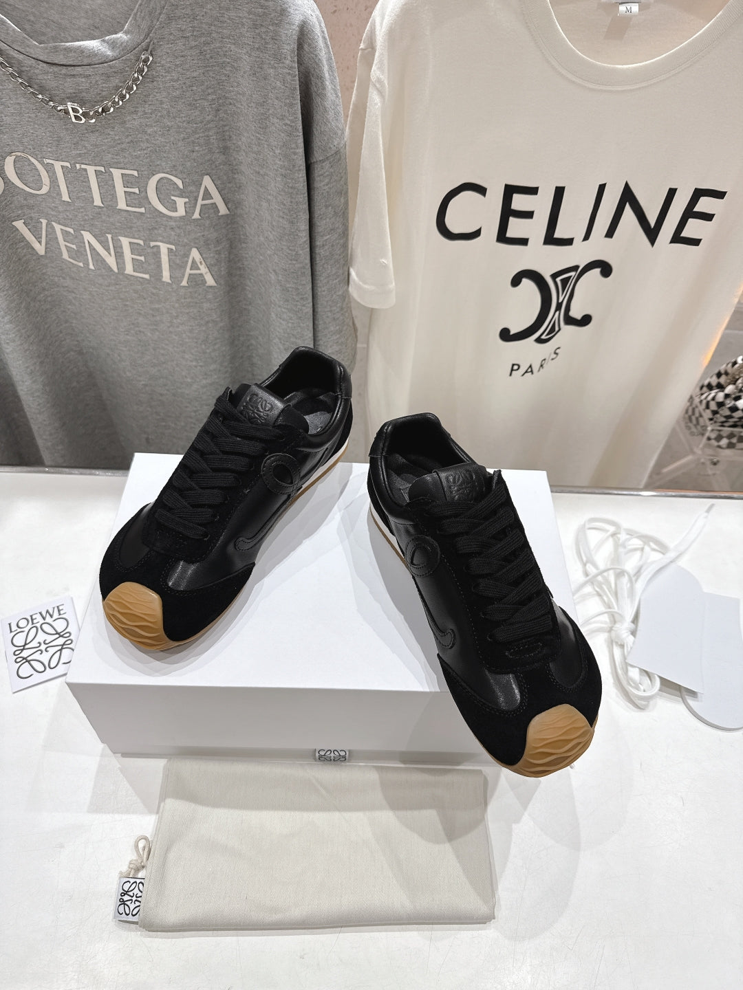 Men's Black Ballet Runner 2.0 In Soft Leather