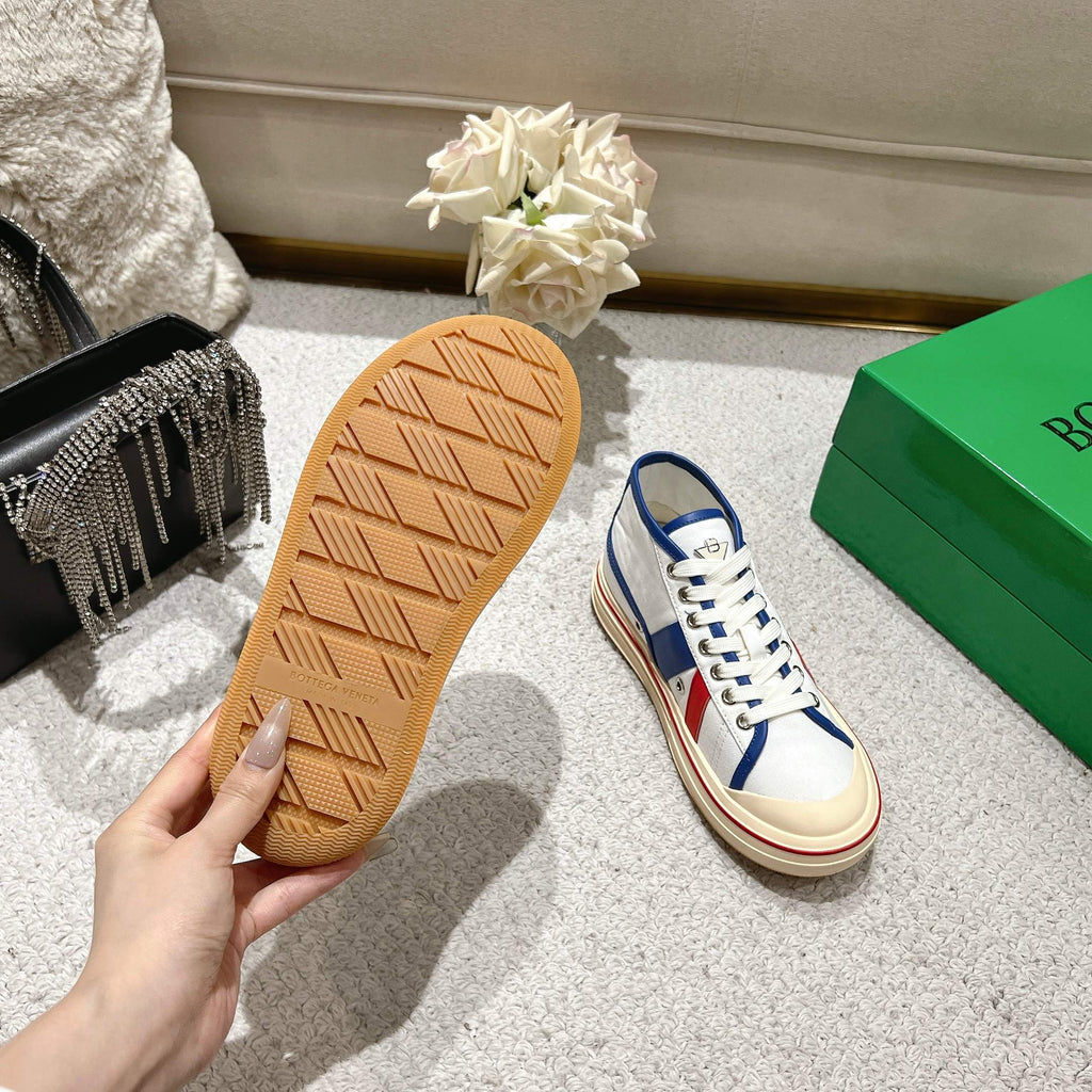 Men's White/Surf Mid-Top Eliot Sneaker