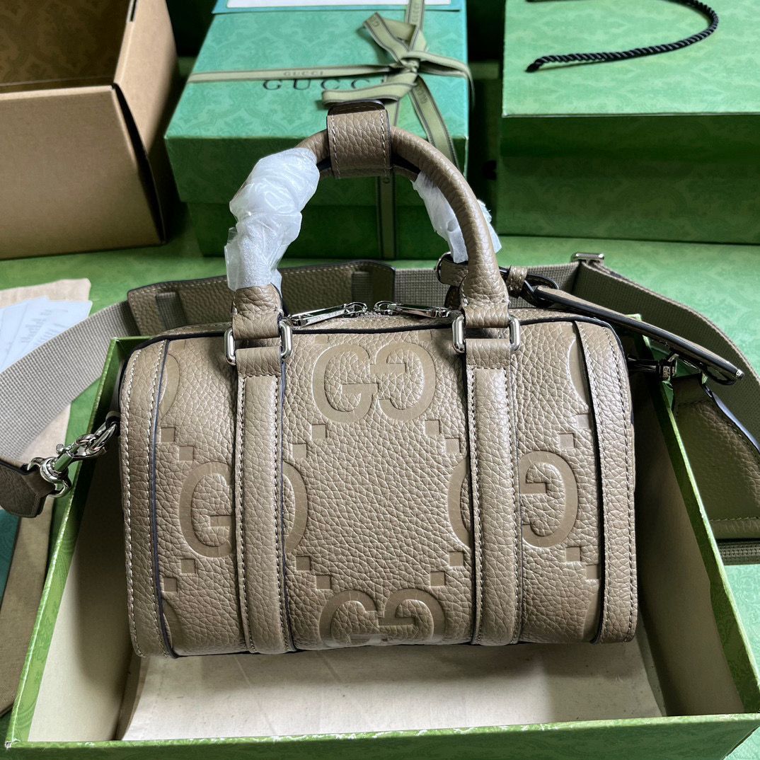 Taupe JG Mini Duffle Bag