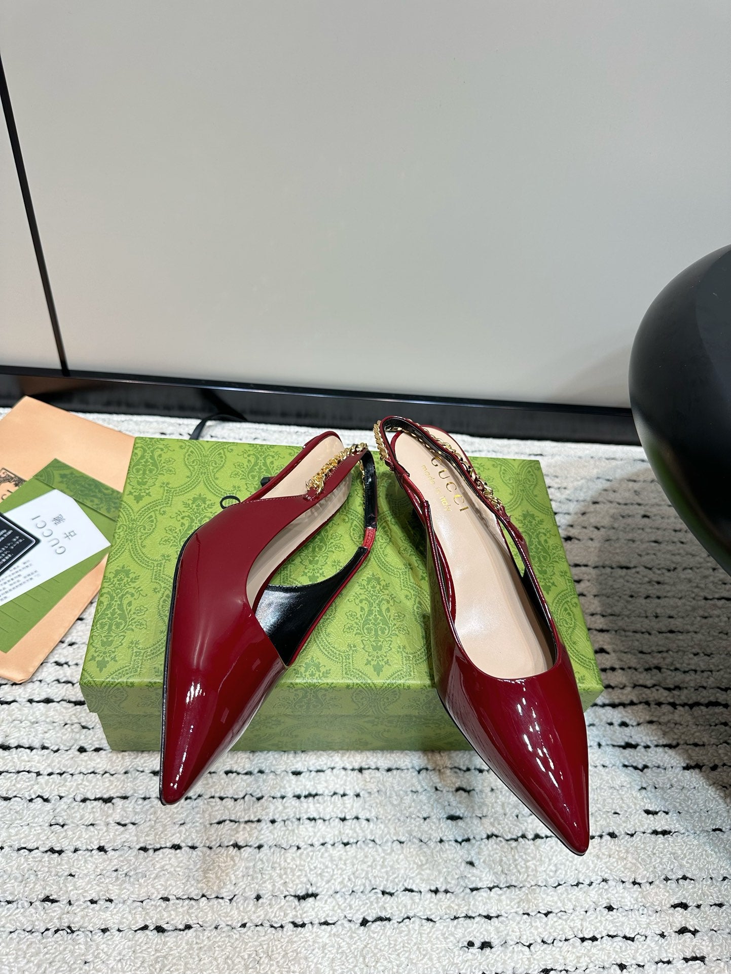 Red GS Slingback Pump