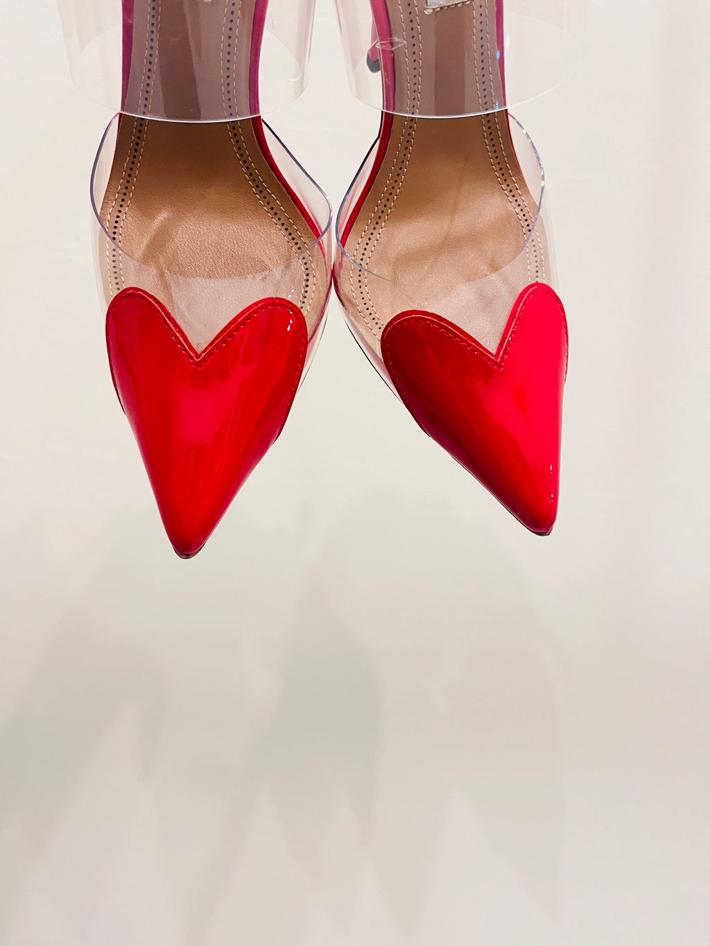 Lacquer Red LC Mules In Patent Leather